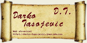 Darko Tasojević vizit kartica